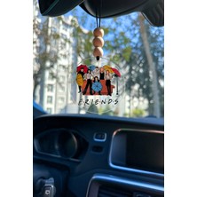 Friends Dizisi Karakterleri Ikonik Şemsiye Dikiz Aynası Süsü, Hediye Kutulu