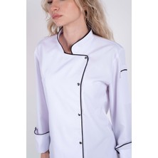 Acar İş Tex Kadın Beyaz Şef Aşçı Ceket