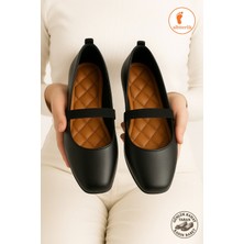 Albishoes Kadın Babet Günlük Ofis Kaymaz Hafif Konfor Rahat Anatomik Taban Lastikli Kadın Babet