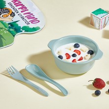 400 ml Bebek Beslenme Seti – Kaşık ve Çatallı, Bpa Içermeyen Mama Kabı