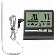 Gümrük Bey Dijital Pişirme Termometresi Et Gıda Sıcaklığı Test Cihazı, Et Isı Ölçer