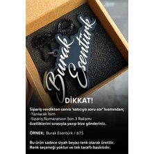 El Yazılı Kişiye Özel Pleksi Ayna Süsü, Şık ve Kişisel Dekorasyon