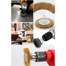 Normadia Pratik Kir Pas Sökücü Temizlik Seti, 6'lı Tel Fırça ve Matkap Ucu