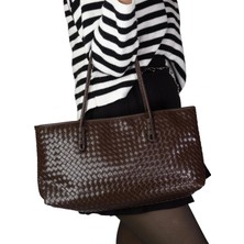 By Pellini Karolu El Kol Kadın Çantası Kahverengi