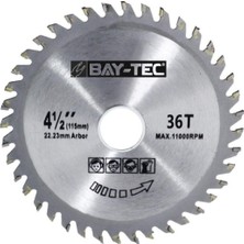 Normadia Elmas Ahşap Kesme Testeresi Taşlama 115X22 Mm, 36 Diş, Yüksek Performans