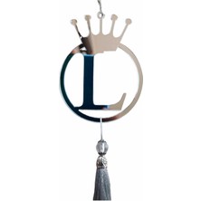 L Yazılı Pleksi Araba Dikiz Aynası Süsü, Şık ve Parlak Tasarım