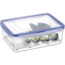 abnturk Sıfır Sızdırmaz Silikon Contalı Özel Üründür Sızdırmaz Derin Saklama Kabı 3 Lt Ölçüler 27X19,5X9,5