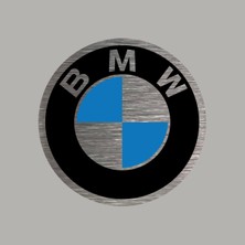 CRF Reklam Promosyon Matbaa Bmw Logo Gerçek Metal Logo Yuvarlak Arkası Yapışkanlı 5 cm 1 Adet