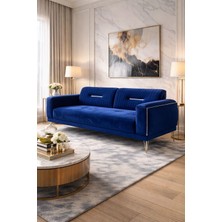 Carmen Mobilya Nirvana Koltuk Üçlüsü Mavi