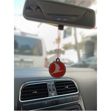 Türk Hava Yolları Temalı Şık Dikiz Aynası Süsü, Araç Içi Dekorasyon Aksesuarı