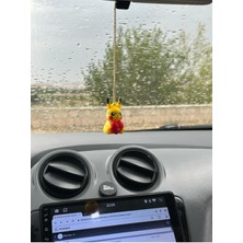 Kalpli Pikachu Dikiz Aynası Süsü, Şık ve Sevimli Araç Aksesuarı