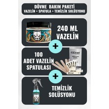 Normadia Dövme Temizlik Seti, Vazelin, Spatula ve Temizlik Solüsyonu ile Profesyonel Bakım