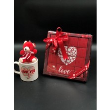 UltraMint 14 Şubat Sevgililer Günü Hediye Kupası, Ayıcık ve Madlen Çikolata Kutusu