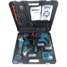 Normadia Profesyonel 4'lü Şarjlı Takım Seti, Batarya ve Şarj Aleti Dahil