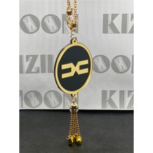 Dacia Lodgy Uyumlu Çift Yönlü Gold Zincirli Dikiz Aynası Süsü