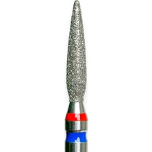 Kmiz Elmas Manikür Törpü Ucu 10MM Sivri Ateş Model Çift Şerit Twin Sivri Mavi 021 118867