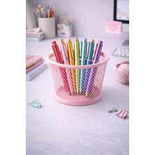 Need ND-1021 Premium Metal Tel Kalemlik | Pembe Ofis & Home Ofis Düzenleyici