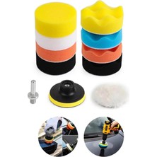 Normadia Parlatıcı Sünger Pedi Seti 115 Mm, 11 Parça, Otomotiv Temizlik ve Bakım