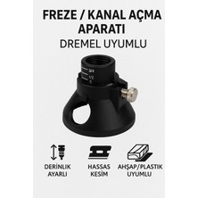 Normadia Derinlik Ayarlı Kanal Açma ve Gravür Kesme Freze Aparatı