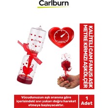 UltraMint Sevgililer Günü Için Özel Dekoratif Cam Fanus Aşk Ölçer Hediye