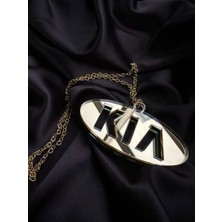 Kıa Araba Dikiz Aynası Süsü Gold Pleksi, Şık ve Zarif Tasarım