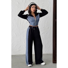 Lior Design Siyah Kot Kumaş Garnili Yumuşak Dokulu Pantolon Ceket Takım BCHN-25261021