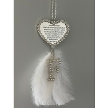 Kalpli Tek Harfli Ayetli Oto Dikiz Süsü, Özel Tasarım Araç Aksesuarı