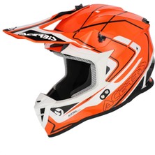 Acerbis Lınear Kask 2206 Turuncu Beyaz