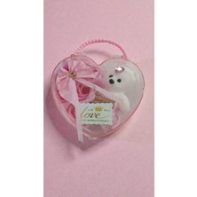 UltraMint Sevgililer Günü Kalpli Güllü Ayıcık 13CM I Love You Yazılı Hediyelik