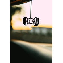 Metal Spor Motifli Dikiz Aynası Süsü, Şık ve Dayanıklı Araba Aksesuarı