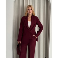 Deq Fashion Kadın Blazer Ceket Pantolon Takım | Ofis & Şık Takım Elbise