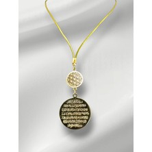 Altın Kaplama Ayetel Kürsi Süsü, Yaşam Çiçeği Tasarımı, Lüks Araba Dekoru