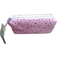 Marka Unicus Big Zip Puantiyeli Keten Kalemkutu 921-MOR Fermuar