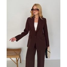 Deq Fashion Kadın Blazer Ceket Pantolon Takım | Ofis & Şık Takım Elbise