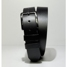 Kemerbox %100 Hakiki Deri Siyah Erkek Kemer 4 cm