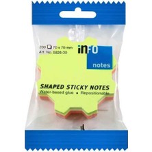 Marka Info Notes 68X68MM Yapışkanlı Notluk Renkli Dişli 200 Syf