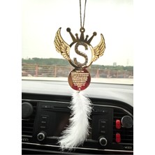 Şık Melek Kanatlı Taşlı Araba Dikiz Aynası Süsü, Zarif Hediye Alternatifi