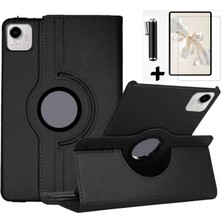 M.TK Moveteck Honor Pad X9A 11.5 Inç Kılıf 360 Derece Dönebilen Kapaklı Tablet Kılıf + Ekran Koruyucu Cam + Dokunmatik Kalem 3in1 Set