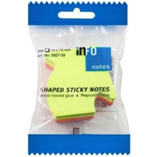 Marka Info Notes 67X68MM Yapışkanlı Notluk Renkli Ok 200 Syf