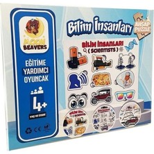 Marka Moon Beavers Bilim Insanları 2 Eğitici Öğretici Geliştirici Ahşap Puzzle
