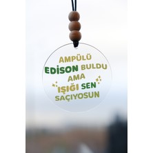 Edison Ampülü Dikiz Aynası Süsü, Araba Dekor ve Hediye Seçenekleri