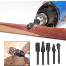 Normadia 5 Parça Hss Ahşap Törpü Freze Uç Seti, Gravür ve Kalıpçı Için