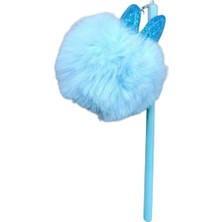 Marka Unicus Simli Tavşan Ponpon Kurşun Kalem-Mavi