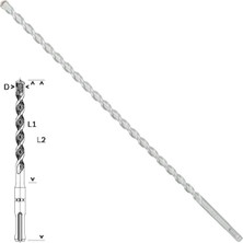 Bosch 12 mm Sds Plus-1 Beton Delme Ucu, 400/460 Mm, Dayanıklı ve Verimli Kullanım