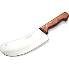 Bursa Paslanmaz Mutfak Soğan Satırı, Börek Bıçağı No:2, 18 cm - Ahşap Sap