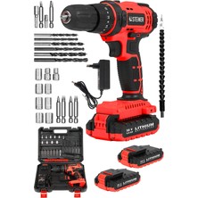 Normadia Darbeli Çift Akülü Metal Şanzıman Vidalama Seti 24 Parça