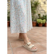 Vojo Lov Örgü Desenli Ortopedik Deniz Plaj Kadın Terlik