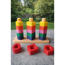 3D Futuristic Vidalı Geometrik Şekil Eşleştirme Oyuncağı