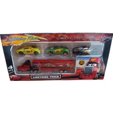 Marka Toysan Tır Seti 4'lü Metal Arabalı Spr-50-Yeşil-Sarı-Siyah