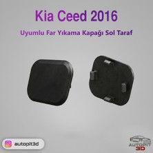 AutoPit 3D Kia Ceed (2016 → ) Uyumlu Far Yıkama Kapağı Sol Taraf